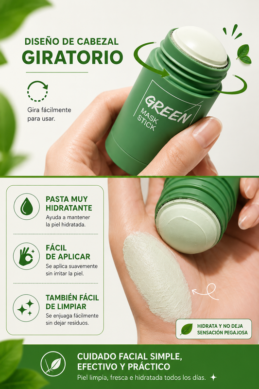 Mascarilla De Te Verde En Barra Guanjing