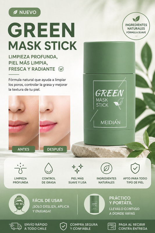 Mascarilla De Te Verde En Barra Guanjing