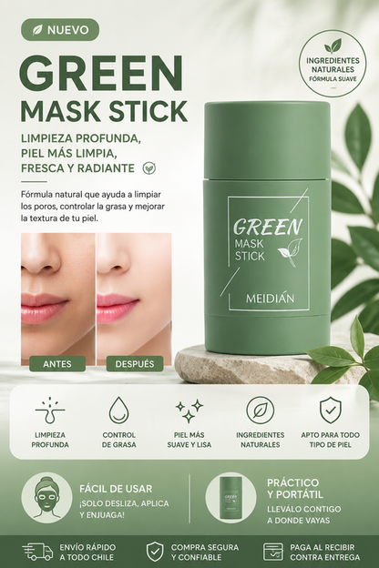 Mascarilla De Te Verde En Barra Guanjing