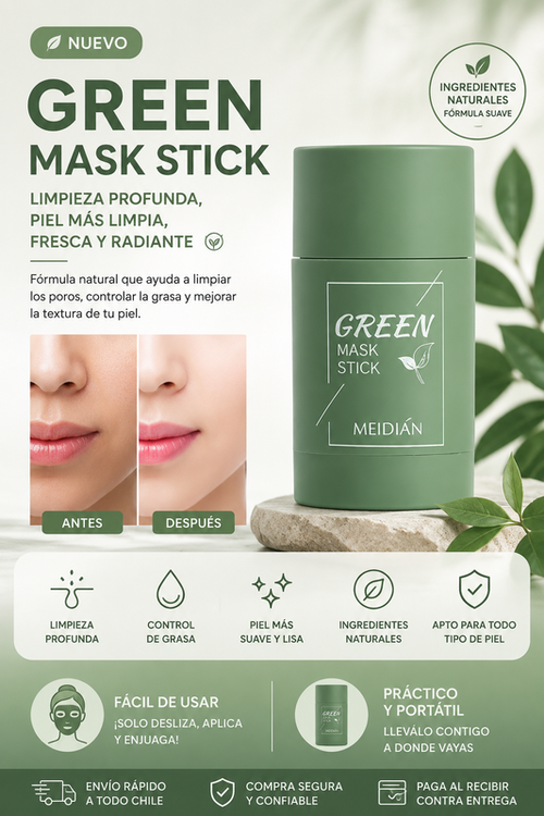 Mascarilla De Te Verde En Barra Guanjing